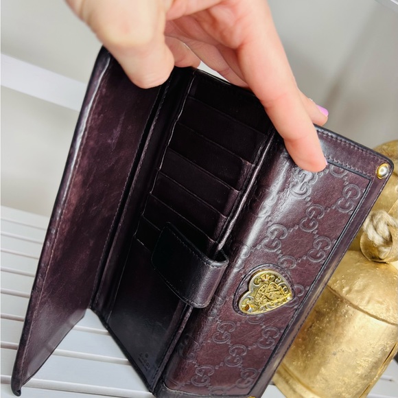 100% authentic Authentic Gucci GG Dark Brown Long Wallet - Picture 12 of 12